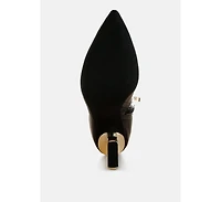 London Rag Gaias Fantasy Heel Patent Faux Leather Boots