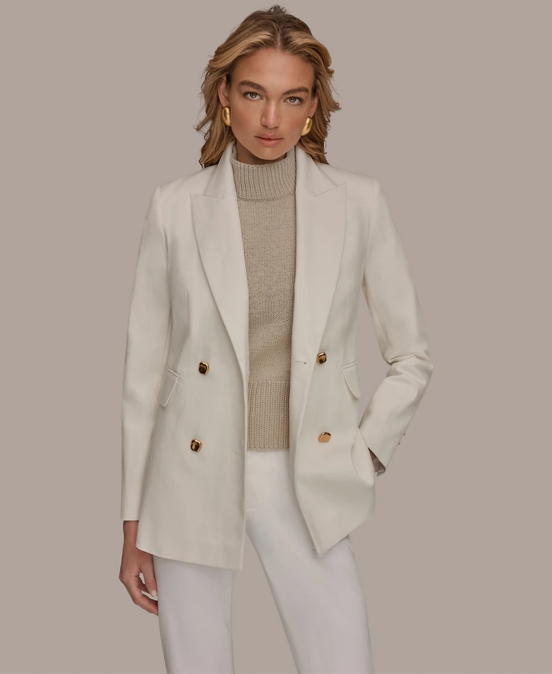 Donna Karan New York Women's Denim Quilted Jacket