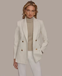 Donna Karan New York Women's Denim Quilted Jacket