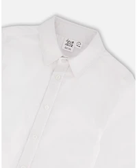 Deux par Toddler Boys Button Down Long Sleeve Shirt White - Toddler|Child