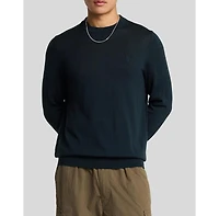 Lyle & Scott Men's Tonal Eagle Merino Crew Neck Sweater