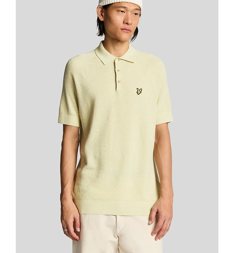 Lyle & Scott Men's Linen Blend Knitted Polo