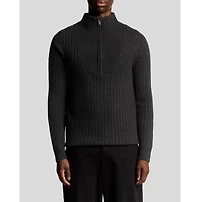 Lyle & Scott Men's Ribbed Half Zip Sweater