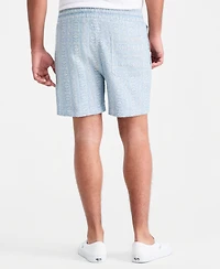 Sun + Stone Men's Aqua Geo Cotton Shorts, Macy's Exclusive