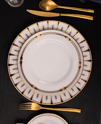 Noritake Empire Gold-Tone Dinner Plates, Set of 4