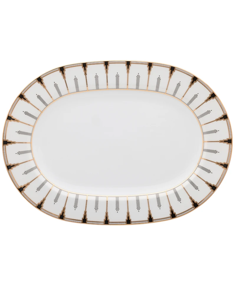 Noritake Empire 14" Gold-Tone Oval Platter