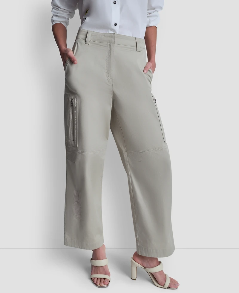 Dkny Women's Zippered Cargo Pants