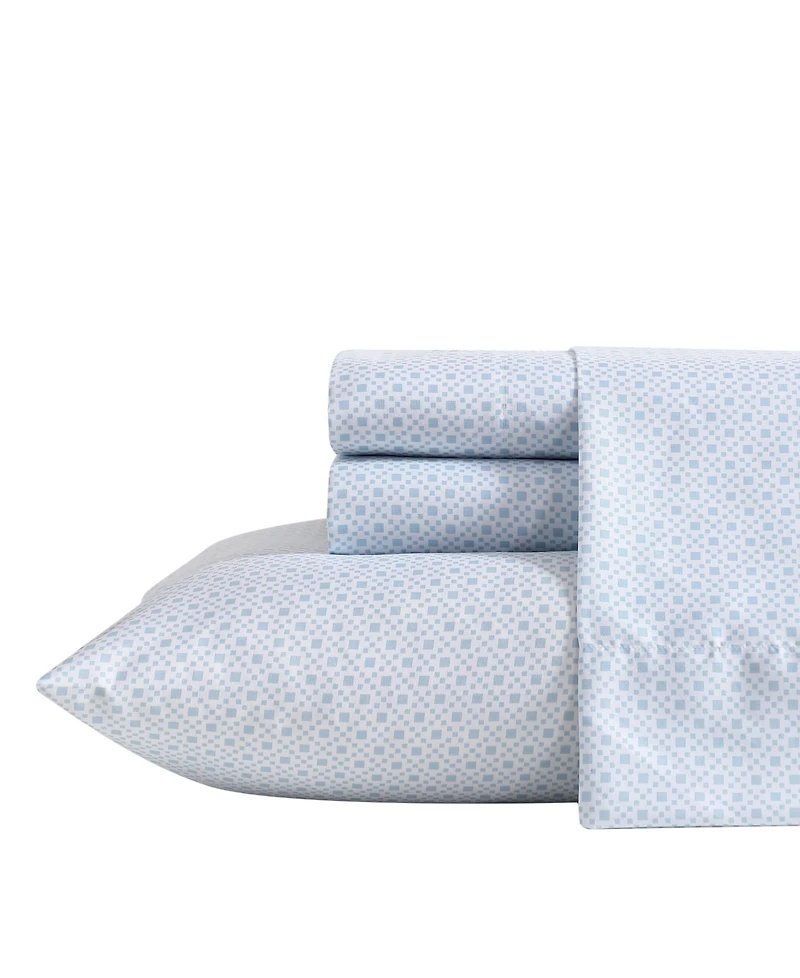 Nautica Printed Cooling Microfiber 4-Pc. Sheet Set