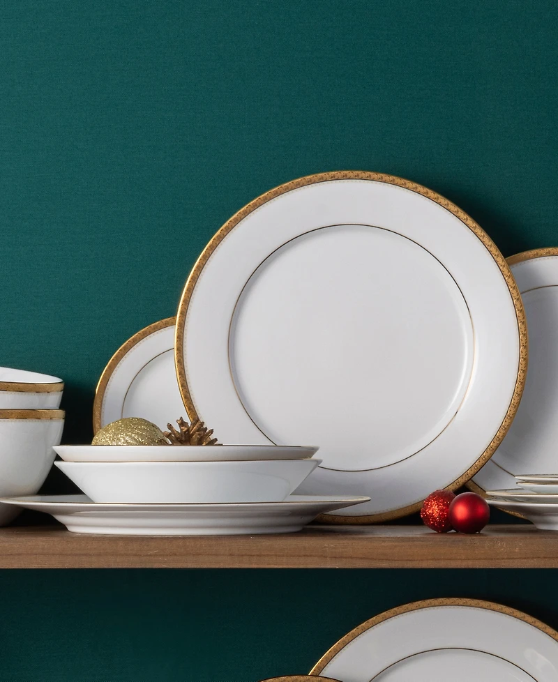 Noritake Charlotta Gold-Tone 30-Pc. Dinnerware Set, Service for 6