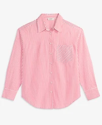 On 34th Women's Jenna Stripe Button-Front Shirt, Macy's Exclusive