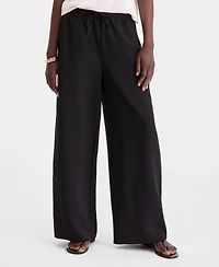 On 34th Women's High-Rise Pull Crepe Wide-Leg Pants, Macy's Exclusive '