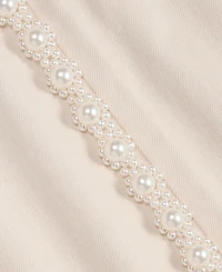 On 34th Women's High-Rise Cropped Faux-Pearl-Trim Jeans, Macy's Exclusive