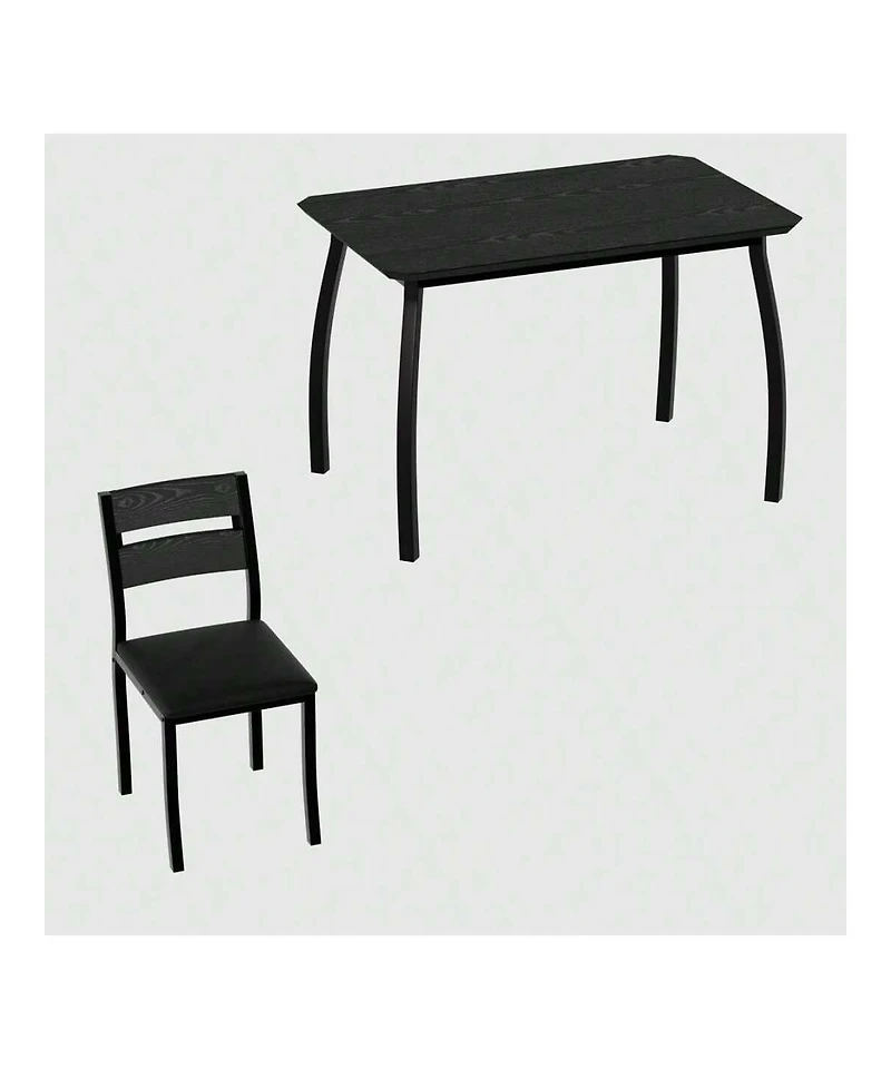 gaomon Kitchen Table Dining Table Set For 4 5 Piece Metal Frame Kitchen Table And Chair Set for Dining Room