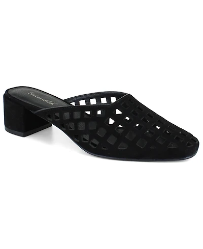 Splendid Women's Ria Heeled Laser Cut Mule