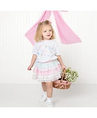 Sweet Wink Toddler Girls Floral & Bow Short Sleeve T-Shirt