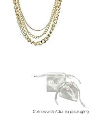 Adornia Gold Link Layered Necklace
