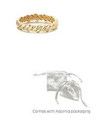 Adornia Gold Macaroni Stretch Bracelet