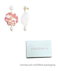 Adornia Pearl Pink Shell 3-Drop Earrings