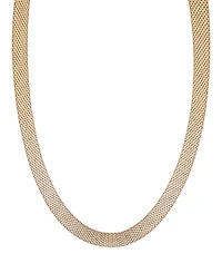 Adornia Tarnish Resistant Gold Mesh Chain Necklace