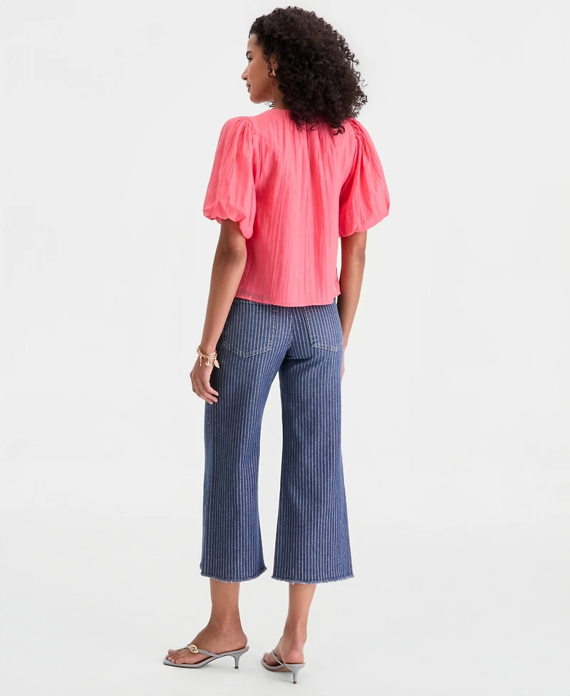 On 34th Women's Cropped Mid-Rise Relaxed Flared Jeans, Macy's Exclusive