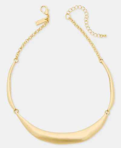 I.n.c. International Concepts Sculptural Curve Collar Necklace, 16-1/2" + 3" extender, Macy's Exclusive