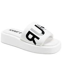 Karl Lagerfeld Paris Women's Opal Bonjour Platform Slide Sandals