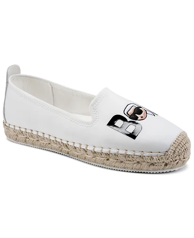 Karl Lagerfeld Paris Women's Michaela Bonjour Slip-On Espadrilles Flats