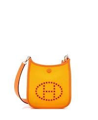 Pre-Owned HERMES Tpm Neo Evelyne Bag Toile and Leather