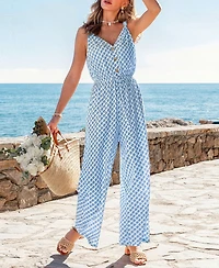 Cupshe Women's Dana Point Ornate Jumpsuit