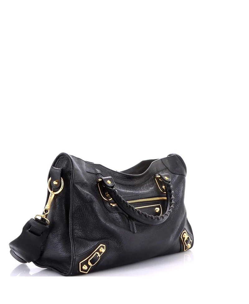 Pre-Owned Balenciaga Medium City Classic Metallic Edge Bag Leather