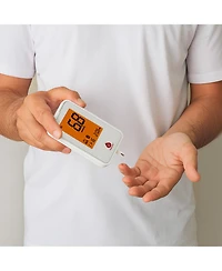 Pursonic Blood Glucose Monitoring Bundle – Glucose Meter with Bluetooth + 50 Test Strips + 50 Sterile Lancets