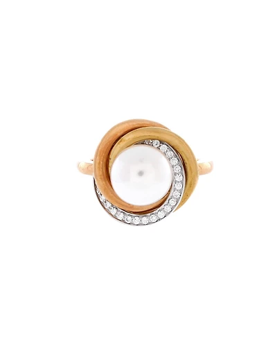 Pre-Owned Cartier Trinity Pearl Ring