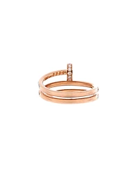 Pre-Owned Cartier Juste un Clou Paved Double Ring