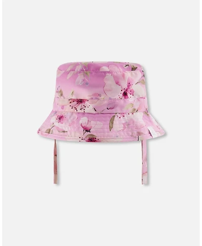 Deux par Girl Beach Hat Flower Print - Toddler