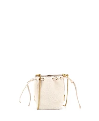 Pre-Owned Chloe Micro Marcie Chain Bucket Bag Shearling