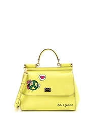 Pre-Owned Dolce & Gabbana Medium Miss Sicily Bag Printed Leather