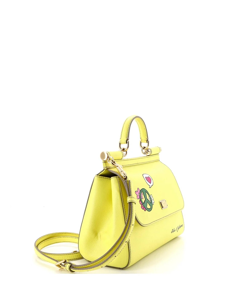 Pre-Owned Dolce & Gabbana Medium Miss Sicily Bag Printed Leather