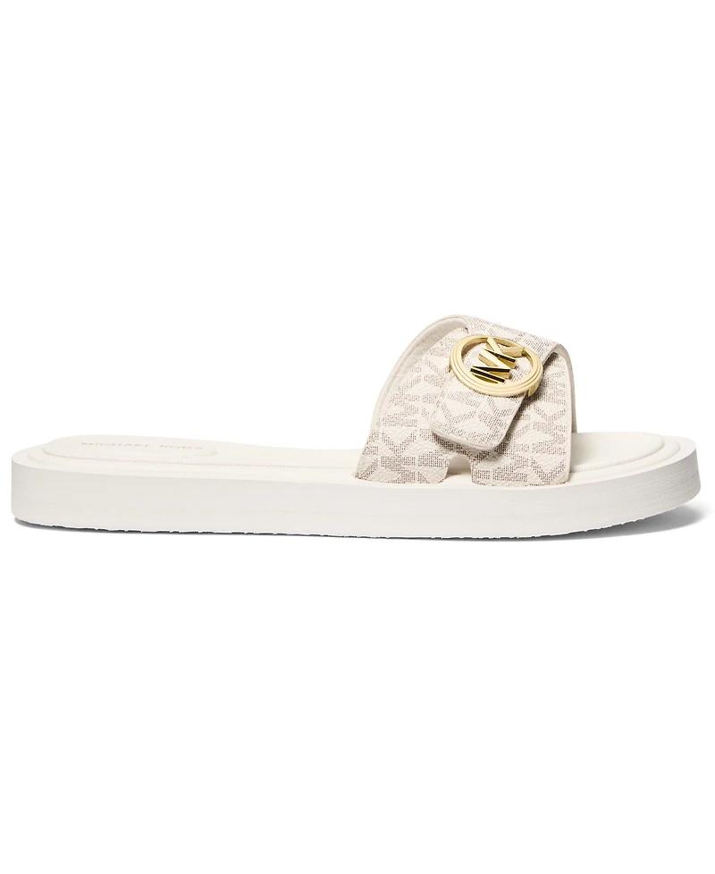 Michael Kors Women's Open Toe Mk Pool Slides Sandals