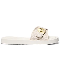Michael Kors Women's Open Toe Mk Pool Slides Sandals