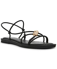Dv Dolce Vita Women's Jaide Strapped Dome Studded Jewelry Strappy Gladiator Flat Sandals