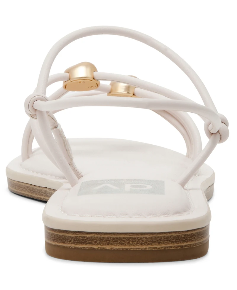 Dv Dolce Vita Women's Jaide Strapped Dome Studded Jewelry Strappy Gladiator Flat Sandals