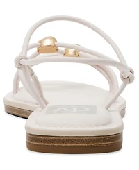 Dv Dolce Vita Women's Jaide Strapped Dome Studded Jewelry Strappy Gladiator Flat Sandals