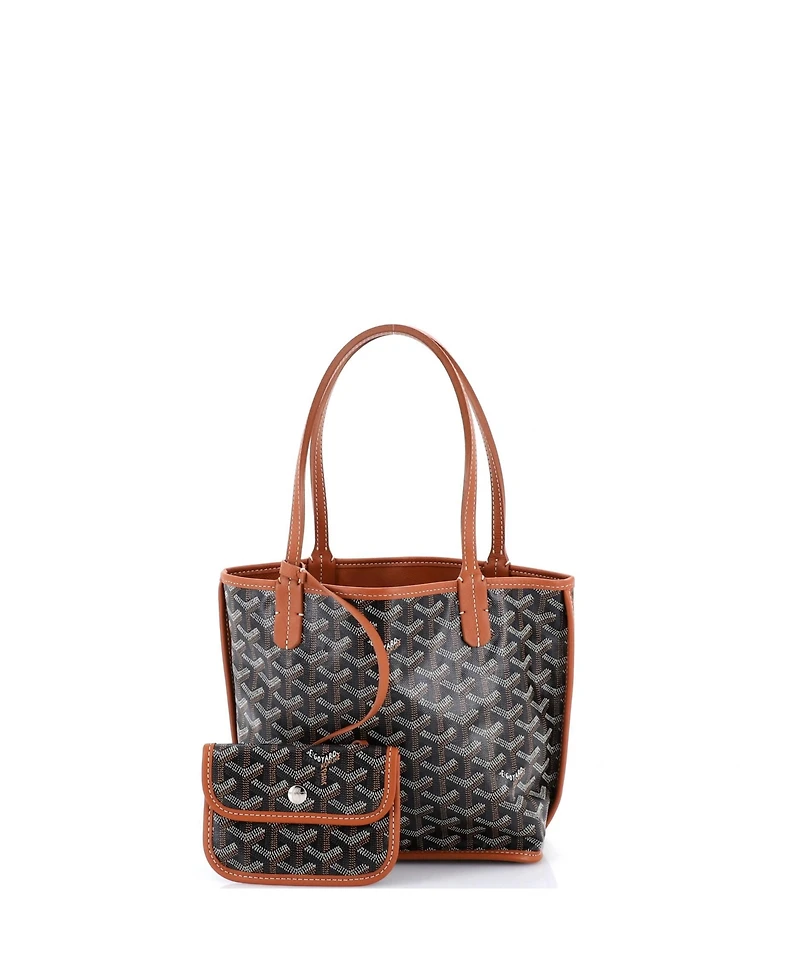 Pre-Owned Goyard Mini Anjou Reversible Tote Coated Canvas