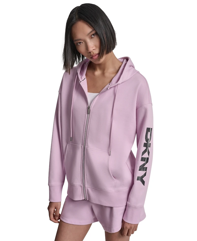 Dkny Sport Women's Regular-Fit Full Zip Hoodie