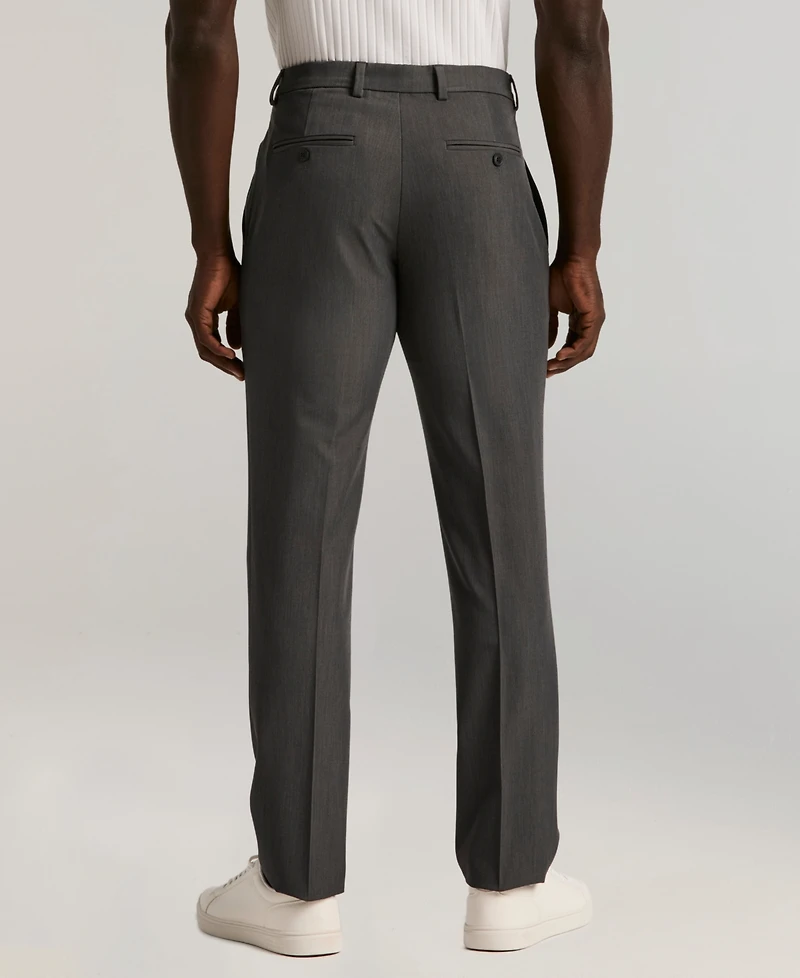 Perry Ellis Portfolio Men's Slim-Fit Flat Front Dress Pants