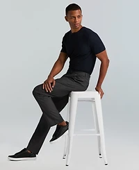 Perry Ellis Portfolio Men's Slim-Fit Flat Front Dress Pants