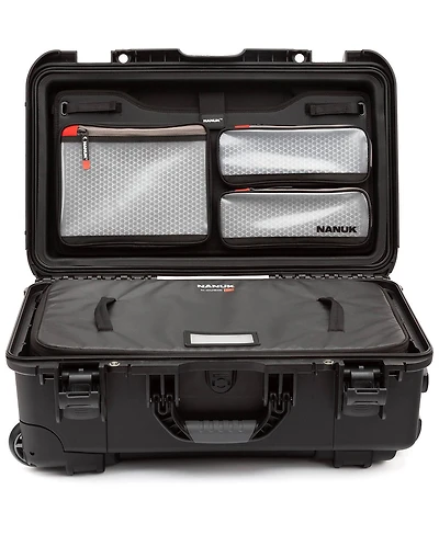 Nanuk Media Series 935 Wheeled Waterproof Hard Case with N-Cubik 13L Insert and Lid Organizer
