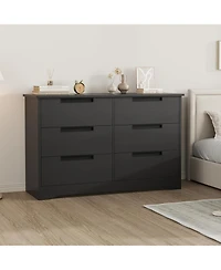 gaomon 6 Drawer Dresser for Bedroom, Modern Living Room