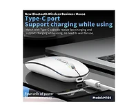 Risokeys Tri-Mode Wireless Bluetooth Mouse: Silent,1-Click Desktop,3-Speed Dpi for Office/Study, Slim & Easy-to-Use for Professionals/Studentsgeable)