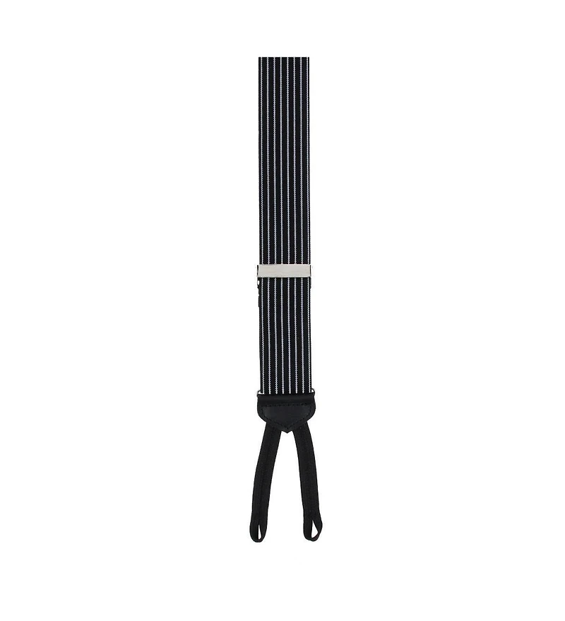 Trafalgar Men's Voltaire Chalk Stripe Formal End Suspenders